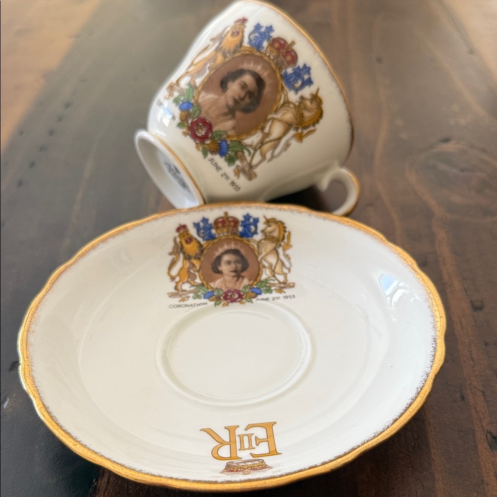 Royal Commemorative Teacup and Saucer Set